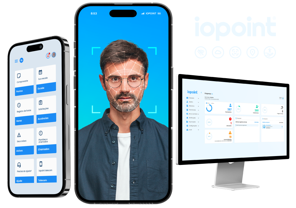 iopoint - Aplicativo e painel de gestão