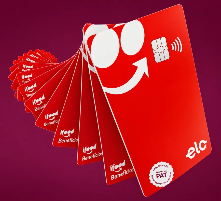 Cartões iFood Benefícios com bandeira Elo, dentro do Programa de Alimentação do Trabalhador (PAT)